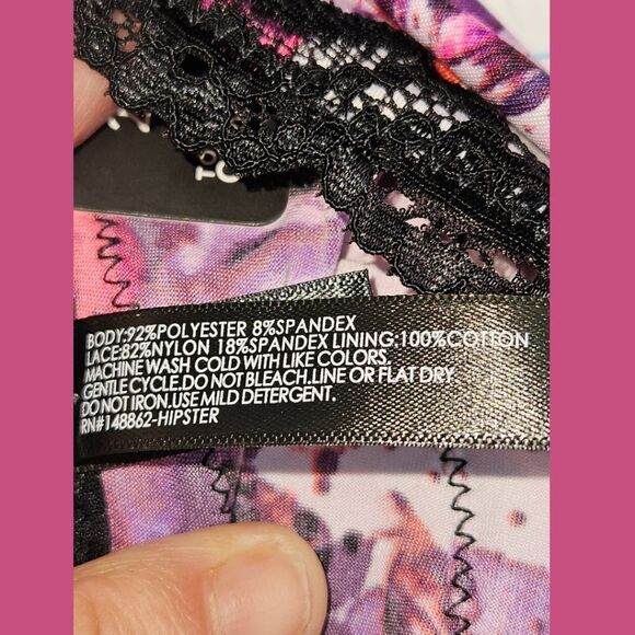 TORRID Retro Chic Plus Size Bralette with Skulls & roses & matching panties Set. - Picture 10 of 13